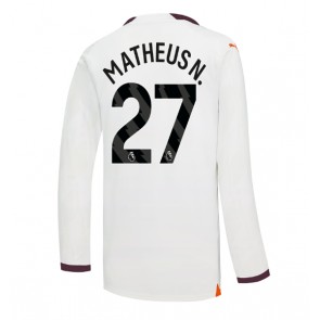 Manchester City Matheus Nunes #27 Udebanetrøje 2023-24 Lange ærmer